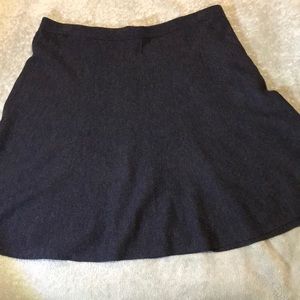 Eileen Fisher 100% merino wool a-line skirt